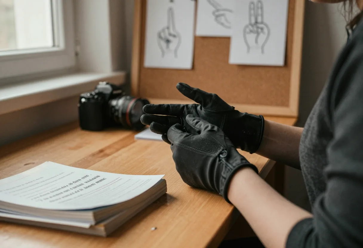 Gants connectés pour envoyer des SMS en LSF