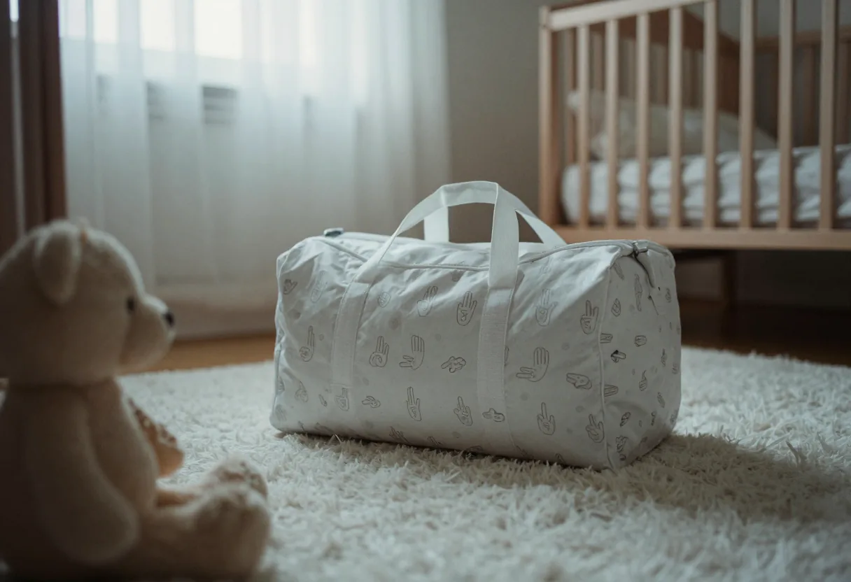 La valise de maternité pour une maman sourde