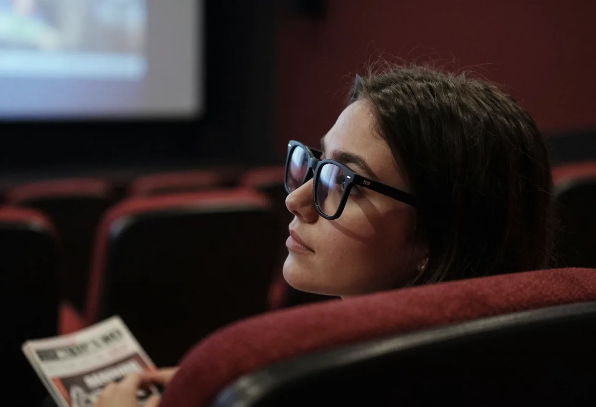 Lunettes de cinéma avec sous-titres personnels